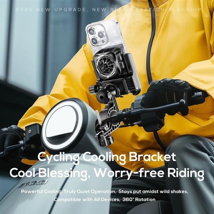 MEMO GW06 Phone Cooler Holder Bike Bicycle Adjustable Motorcycle Handlebar Mount Phone Holder suppliers